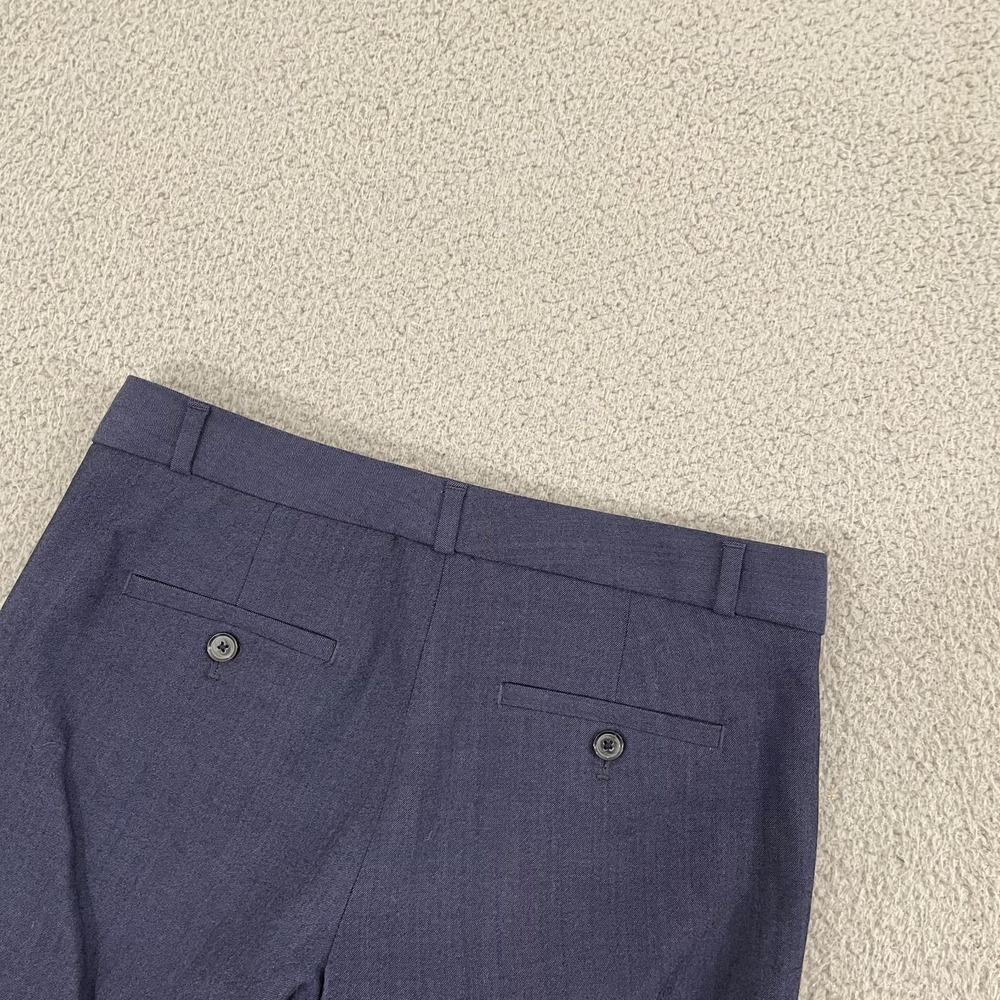 Banana Republic Logan Dress Pants Women 4 Navy Wool Lined Career Office Slacks - Picture 6 of 13